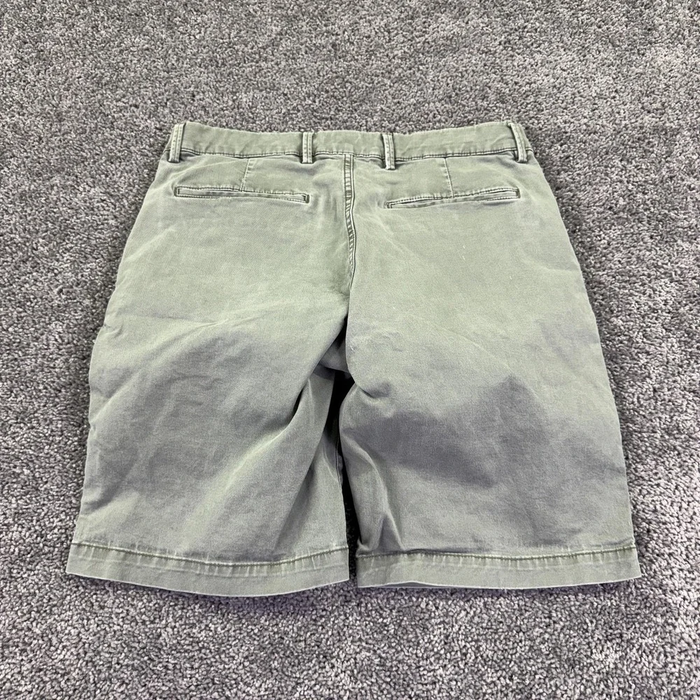 Gap Shorts Mens 31 Green Chino Canvas Casual Flat Front Summer Pockets City